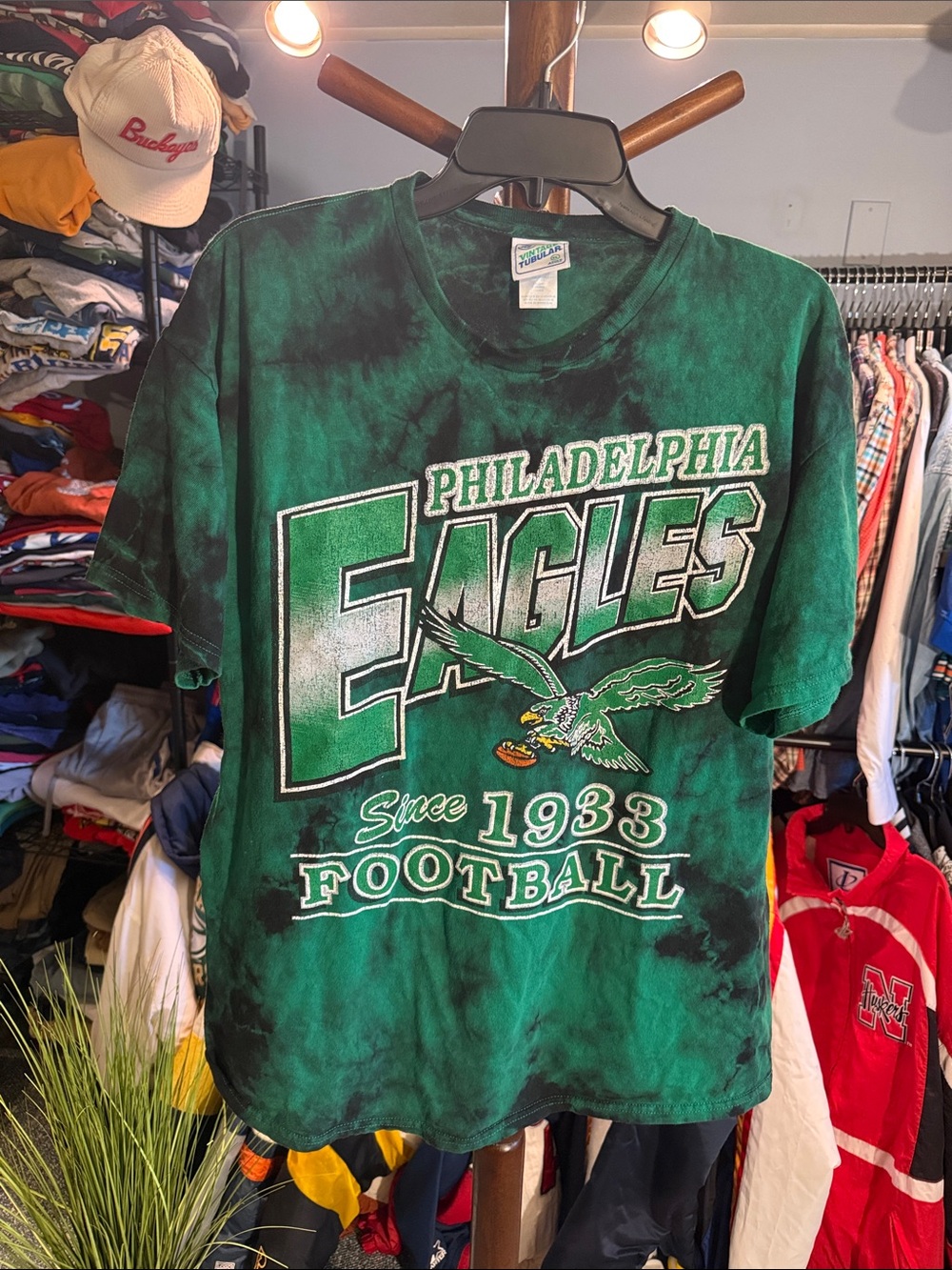 Vintage Philadelphia Eagles tie dye Tee